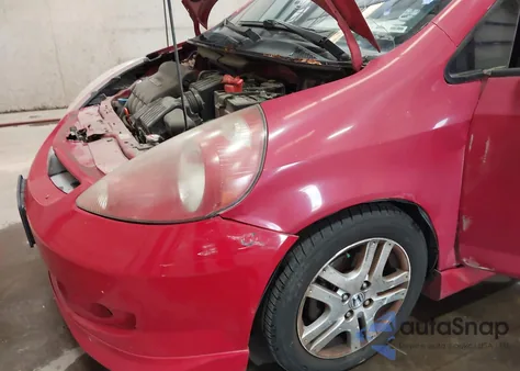 2007 Honda Fit Sport из США, поврежденный, VIN JHMGD38677S024614